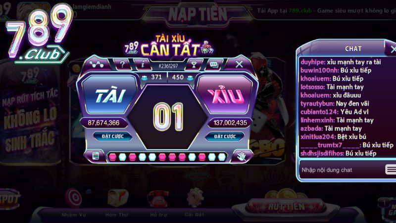 Khám phá Tài Xỉu tại 789Club